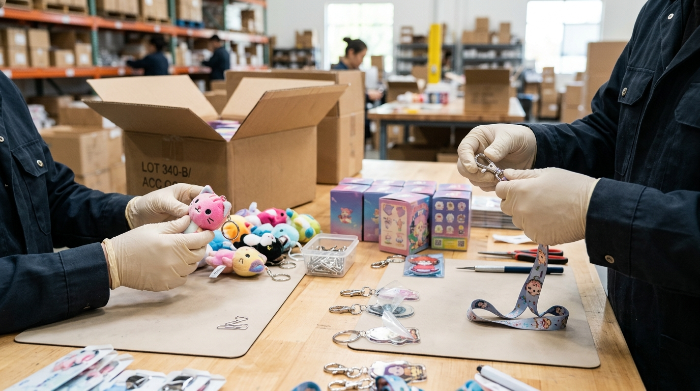 Quality And Packaging Checks For Non-Figure Anime Merchandise Blind Boxes
