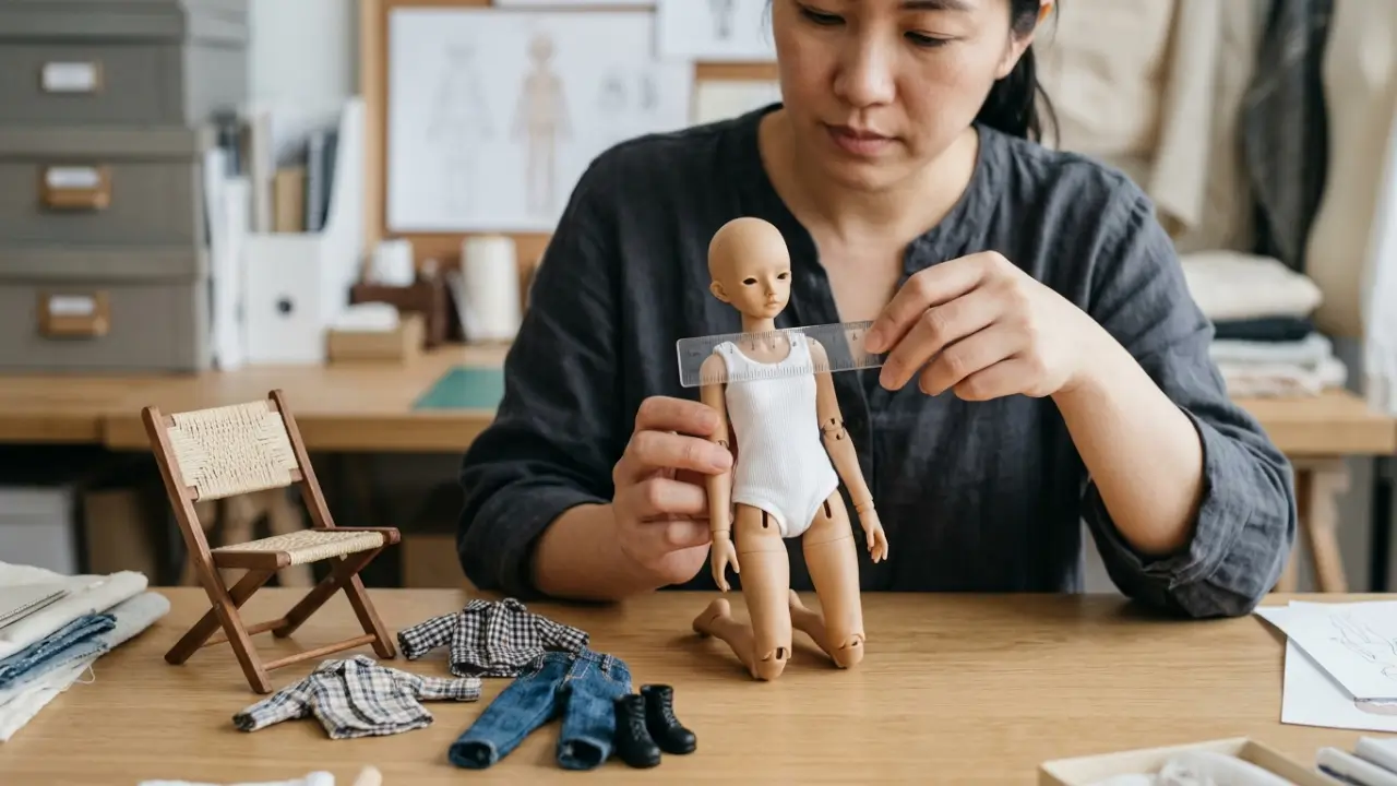 Measuring 1/12 Bjd Blind Boxes For Clothing And Accessory Compatibility