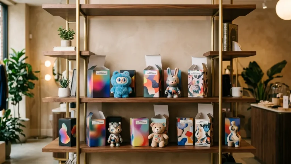 Retail Display Of Blind Box Collaborations