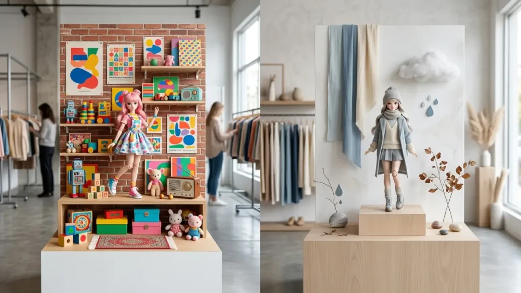 Bonnie Doll Comparison Between Toy-Box And Weather-Themed Retail Concepts