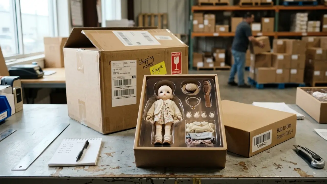 Packaging And Quality Inspection For A Minty 1/8 Bjd Blind Box