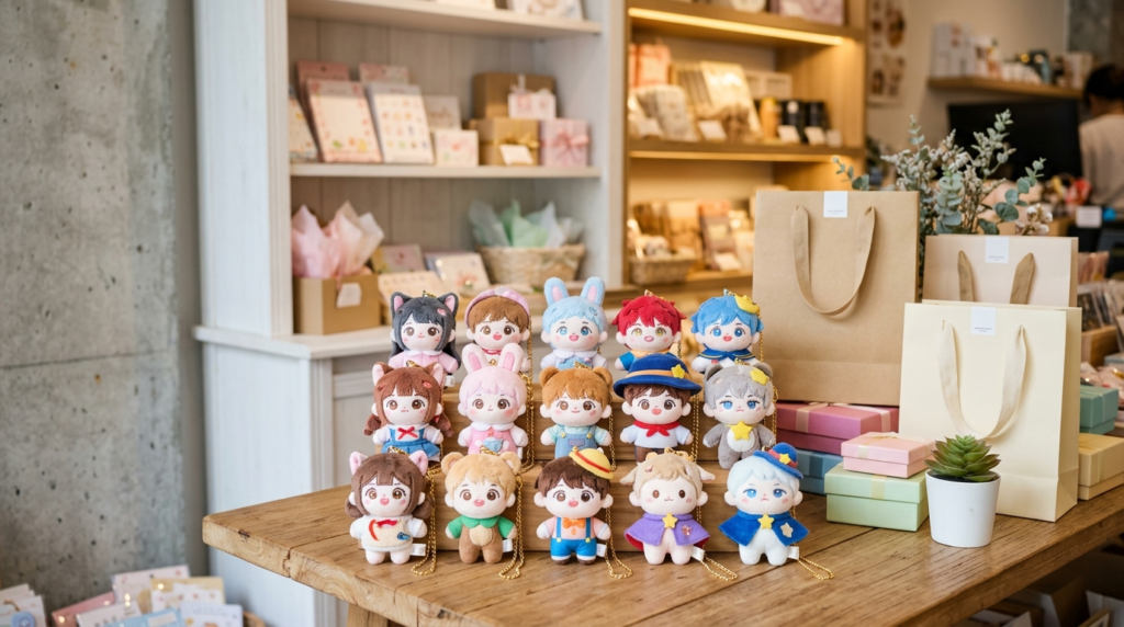 Nunu Plush Pendants Displayed As Cute Anime Accessories For Retailers