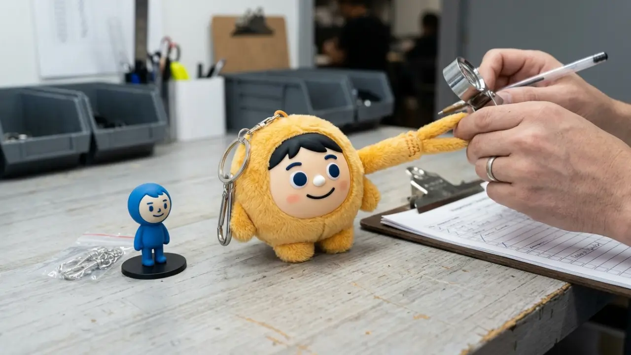 Pvc Plush Keychain Construction Compared With A Pvc Figure
