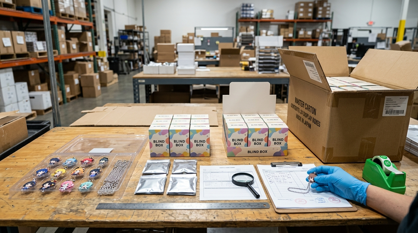 Packaging And Quality Inspection For Rice Grain Chain Blind Boxes