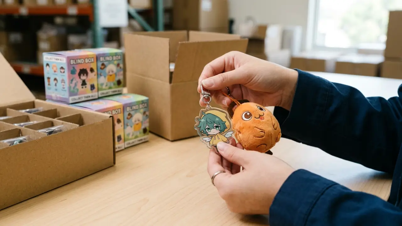 Packaging And Attachment Hardware Inspection For Anime Blind Box Accessories