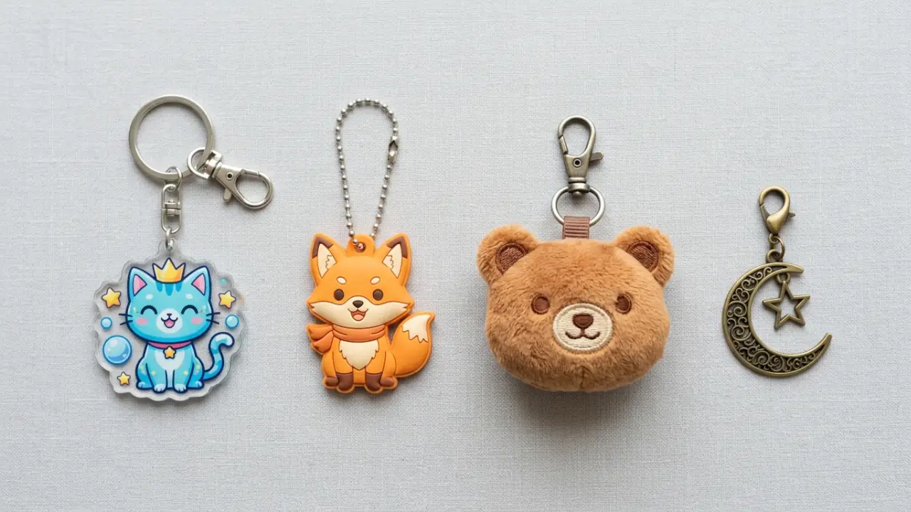 Acrylic, Molded, Plush, And Metal Formats For Keychain Blind Boxes