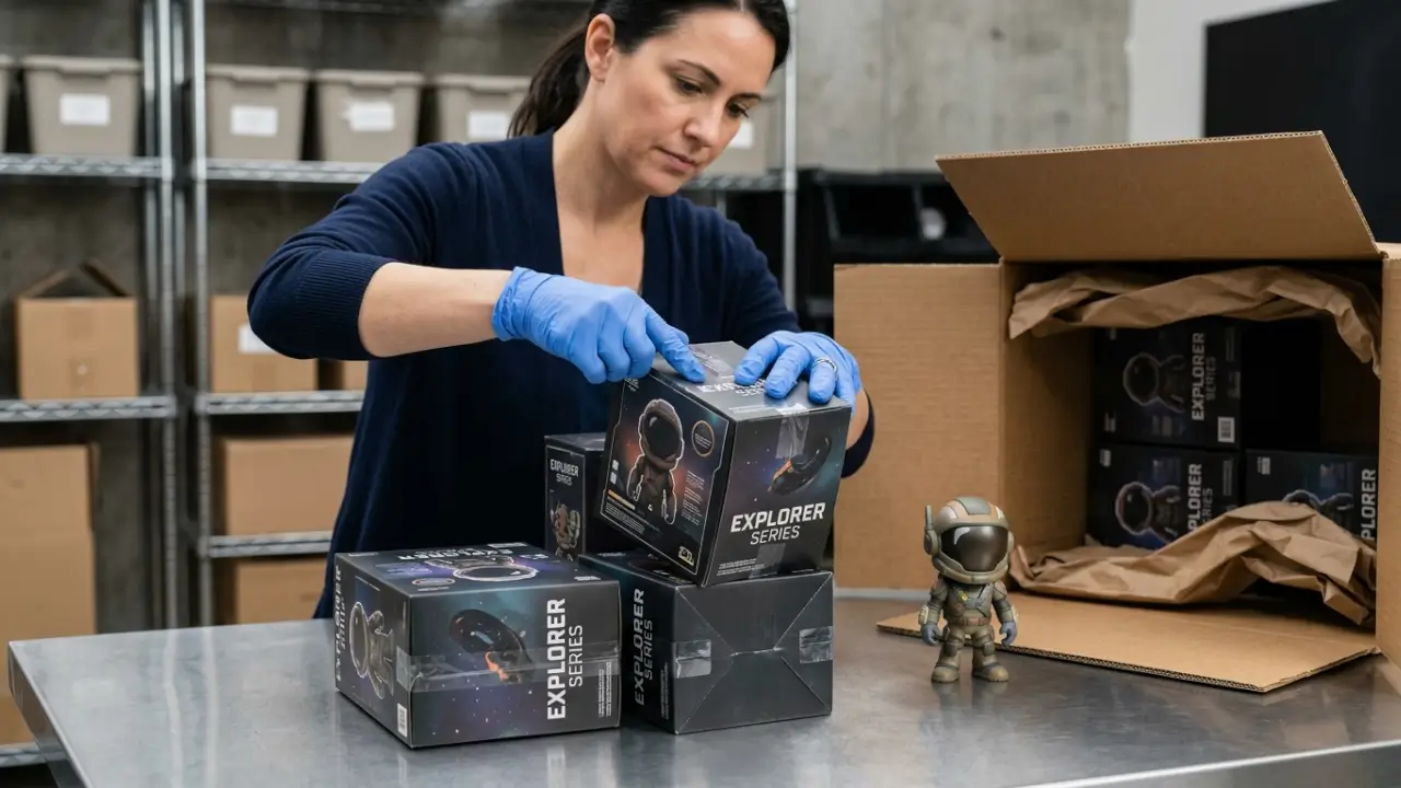 Packaging Inspection For Blind Box Merchandise Before Drink Store Display