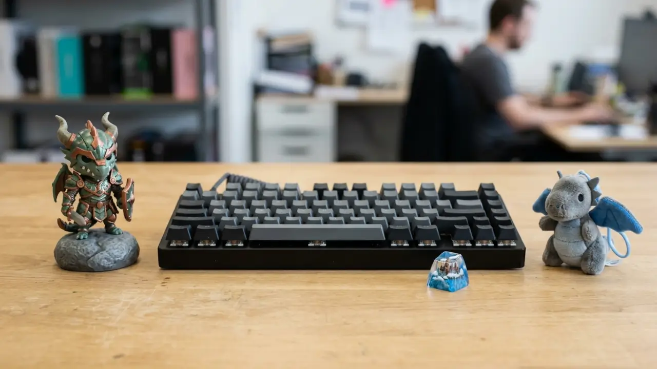 Desk Figures, A Decorative Keycap, And A Plush Pendant Compared For Gaming Store Selection