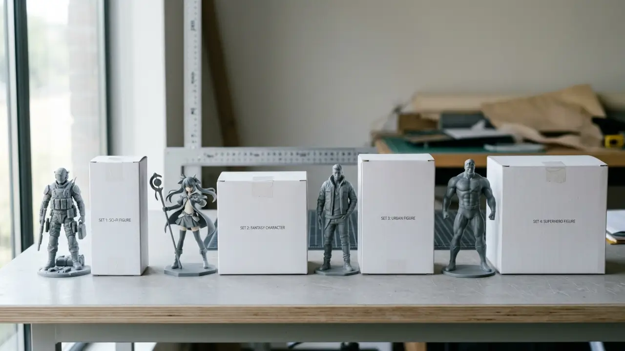 Sample Comparison Setup For Checking Crybaby Figure Blind Box Shelf Footprints