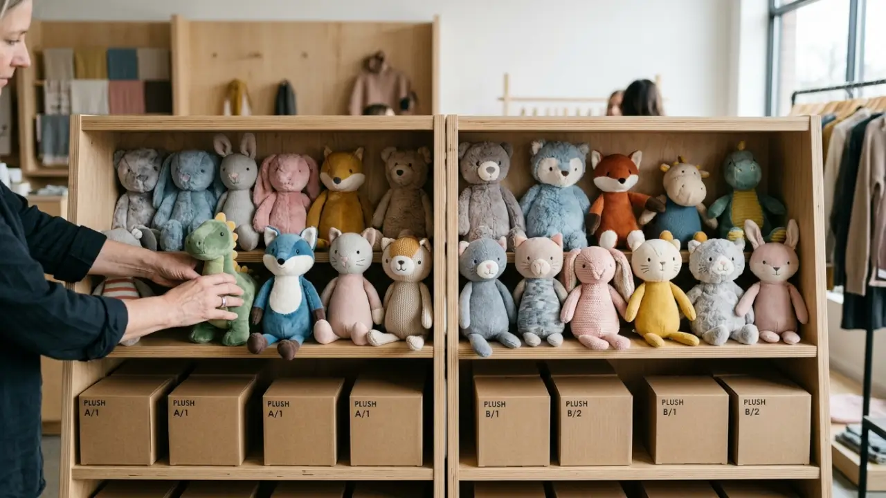 Comparable Plush Displays For A Kimmon And Dumia Inventory Test